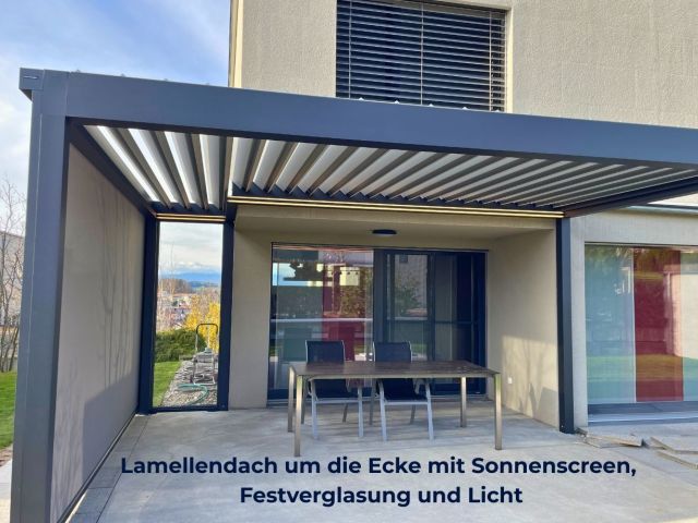 Lamellendach Freiburg eine Sonderform um die Ecke – filtra-ag