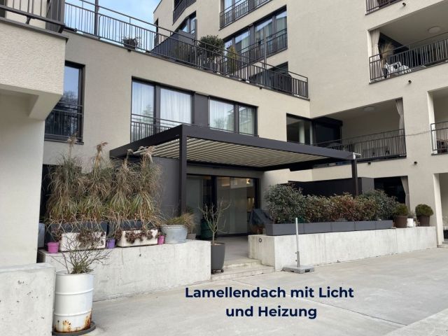 Lamellendach thun mit Licht und heizung-filtra-ag