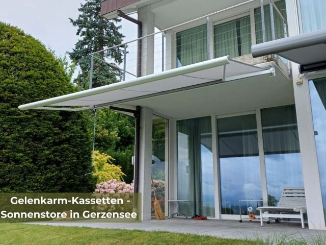 Storen Thun Gelenkarm-Kassetten-Sonnenstore – moderne Beschattung von Filtra AG